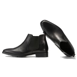 High Quatliy Claf Leather Men's Chelsea Boots Slip on Ankle Boots Motorcycle Genuine Leather Driving Boot Shoes for Men in Stock