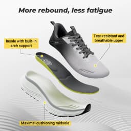 FitVille Extra Wide Mens Sport Shoes Breathable Gym Athletic Workout Cross Training Running Max Cushion Sneakers For Men