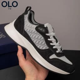 Gray Light Blue Color Block Mesh Dad Shoes Breathable Thick Platform Shock Absorb Casual Sneakers Unisex