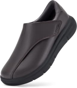 FitVille Men'S Diabetic Slip-On Oxford Dress Shoes, Adjustable Fit Comfort Business Formal & Wedding Casual Sneakers, Professional Orthopedic Footwear With Roomy Toe Box For Swollen & Wide Feet
