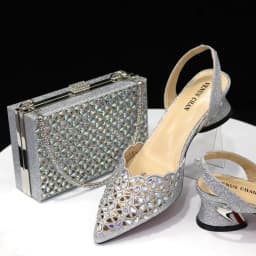 V-Chan 2024 Royal Blue Shoe And Bag With Elegant High Heels Shoes Italian Popular Design African Ladies Shoes Bag Set