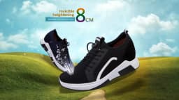 Men Lift Sneakers Summer Breathable Man Sports Elevator Shoes Height Increase Shoes Insole 7-8cm Fashion Casual Shoes