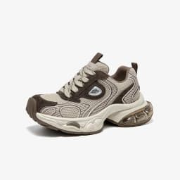 BEAUTODAY Casual Sneakers Women Cow Suede Leather Mesh Mixed Colors Round Toe Trainers Lace-up Ladies Shoes Handmade 29A56