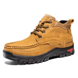 FLYLAND Men's Chukka Boots Casual Leather Shoes Fashion Vintage Handmade Male Sneakers