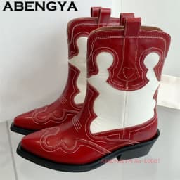 Classic Knee High Cowboy Knight Boots Women Multicolour Quality Real Leather Pointy Toe Chelsea Boots Winter Fashion Week Boots