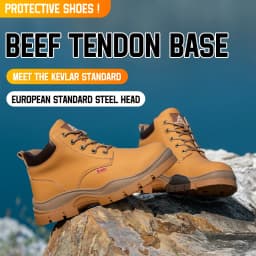 AOYU WINTER New Styles Men Safety Boots With Steel Toe Cap Anti-smash Work Sneakers Safety Shoes Men IndestructibleWork Boots