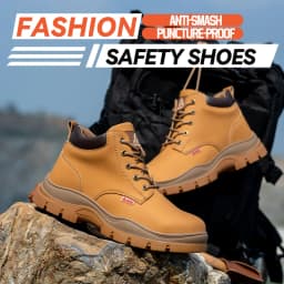 AOYU WINTER New Styles Men Safety Boots With Steel Toe Cap Anti-smash Work Sneakers Safety Shoes Men IndestructibleWork Boots