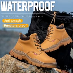 AOYU WINTER New Styles Men Safety Boots With Steel Toe Cap Anti-smash Work Sneakers Safety Shoes Men IndestructibleWork Boots