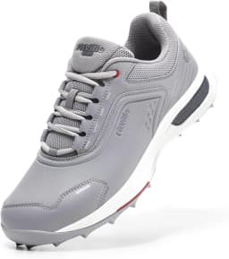 FitVille Wide Width Spikeless Golf Shoes For Men Water Resistant Non Slip Lightweight Professional Outdoor Golf Course Footwear