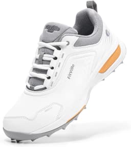 FitVille Wide Width Spikeless Golf Shoes For Men Water Resistant Non Slip Lightweight Professional Outdoor Golf Course Footwear