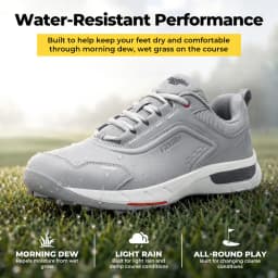 FitVille Wide Width Spikeless Golf Shoes For Men Water Resistant Non Slip Lightweight Professional Outdoor Golf Course Footwear