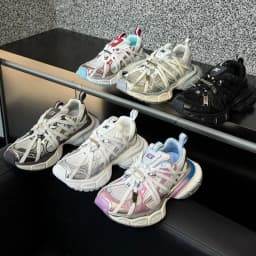 2026 Ins Super Fire Strap Small Flytail Breathable Casual Sneakers Metallic Platform Women's Tide Dad Shoes Men