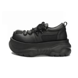2025 New Harajuku Ugly Cute Platform Versatile Big Head Niche Design Cake Derby Shoes Women