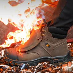 High-Quality Work Boots Men Composite Shoes Genuine Leather Indestructible Shoes Puncture-Proof Safety Shoes Men Boots Security