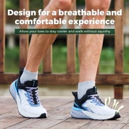 FitVille Men's Sports Shoes Wide Toe Walking Shoes for Men Breathable Cushioned Casual Sneakers for Swollen Feet Arch Support