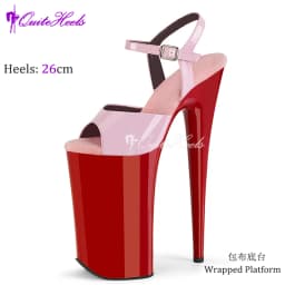 Sexy 26cm High Heels Sandals Stripper Heels Strip Pole Dance Shoes New Peep Toe Party Models Stage Show Shoes