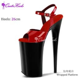 Sexy 26cm High Heels Sandals Stripper Heels Strip Pole Dance Shoes New Peep Toe Party Models Stage Show Shoes