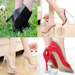 100 Pairs Heel Stopper Heel Repair Caps Covers for Outdoor Wedding Party Favor Heel Protectors Stop Sinking at Grass and Cracks