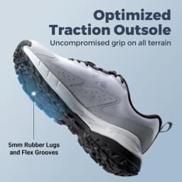 FitVille Wide Width Men'S Sneakers Non-Slip Comfortable Trekking Hiking Walking Shoes For Outdoor Shoe With Arch Support