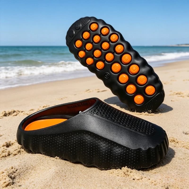 YUYIN Men's Lightweight Outdoor Casual Slippers Women's Summer Soft EVA Slides Female Male Couples Outdoor Street Sandals