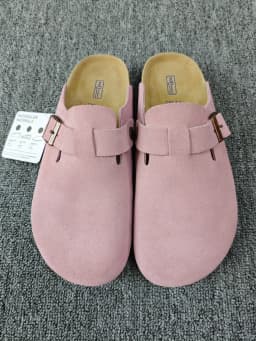 Men's Casual Shoes & Women's Sandals: Comfortable Closed-Toe Slippers with Cork Footbed for Indoor & Outdoor Use