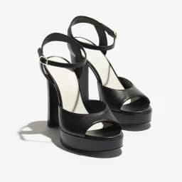 2026 Summer New Arrivals Chunky Heel Round Toe Sandals Platform Thick Sole Ankle Strap Fashion Show Dress Sandals For Women