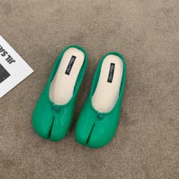 Bailamos Women Flats Tabi Ninja Shoes Woman Microfiber Leather Comfy Flats Split Toe Slippers Soft Bottom Loafers Solid Brief La