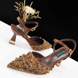 Italian Style Women's High Heels Pointed Shoes At The Dinner Party Nigerian Women's Shoes Newest High Quality