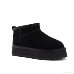 54min thick soled snow boots, winter cotton shoes, women's boots
