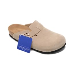 Summer Birken for Men's and Women's Sandals Boston Outdoor Flats Casual Shoes Fashion Leather Buckle Beach Cork Slipper