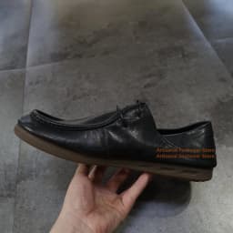 Men's Black Leather Lace-Up Shoes Vintage Round Toe Soft Flexible Flat Sole Casual Driving Leather Loafers Trendy Men's Shoes