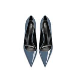 Grey Blue High-Heeled Shoes for Women, Paired with a Pointed, Slender Heel, Shallow Mouth, sexy and Non-Tiring Single Shoe