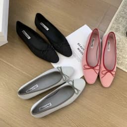 Bailamos Brand Women Flat Shoes Round Toe Moccasins Thick Heel Flats Ballerina Shallow Shoes Casual Outdoor Slip On Ballet Flats