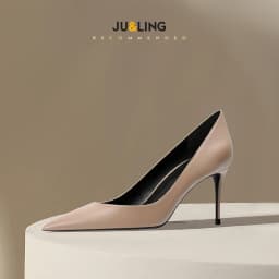Temperament Pointed Wine Red High Heels Women's Soft Leather Single Shoes Shallow Mouth New Fashionable High Heels Single Shoes