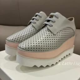 Wedges Thick Soled Shoes Women's Genuine Leather Breathable Lace Up Casual Shoes Spring/Summer Fashion Versatile Single Shoes