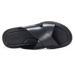 Leather Non-slip Elegant Slippers Top Grade Cowhide Vamp Soft Shoes Mens Daily Wear Comfortable Sandals