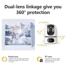 IMOU 6/8MP Ranger Dual Indoor Camera Smart Full-color Night Vision Wide Dual Lens Human & Pet Detection Two-way Audio Monitor