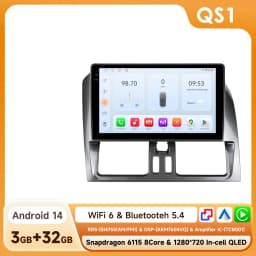 9" Hizpo 2Din CarPlay Android Auto Car Radio for Volvo XC60 2008 - 2013 BT 4G RDS DSP GPS SWC Snapdragon 6115 360°CAM