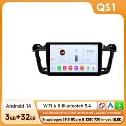 Hizpo 2Din 9inch Android Car Radio for Peugeot 508 508SW 2011 - 2018 CarPlay Android Auto RDS DSP GPS Navigation Snapdragon 6115