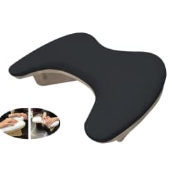 Two Hands Nail Art Hand Pillow Portable Removable Stand "U" Design Manicure Stand Hand Pillow PU Material Hand Pillow Cushion