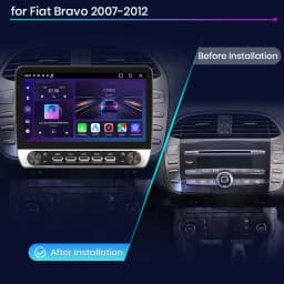 Junsun 10" Button Car Radio for Fiat Bravo 2007-2012 GPS Multimedia Stereo BT FM RDS Wireless CarPlay for Apple Android Auto 4G
