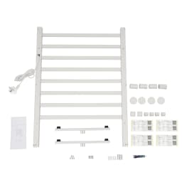 180W Bathroom Electric Towel Warmer Rack 45-65℃ Thermostatic Heating Rack Touch Digital Display Freestanding Heated Towel Bar