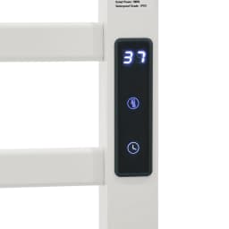 180W Bathroom Electric Towel Warmer Rack 45-65℃ Thermostatic Heating Rack Touch Digital Display Freestanding Heated Towel Bar