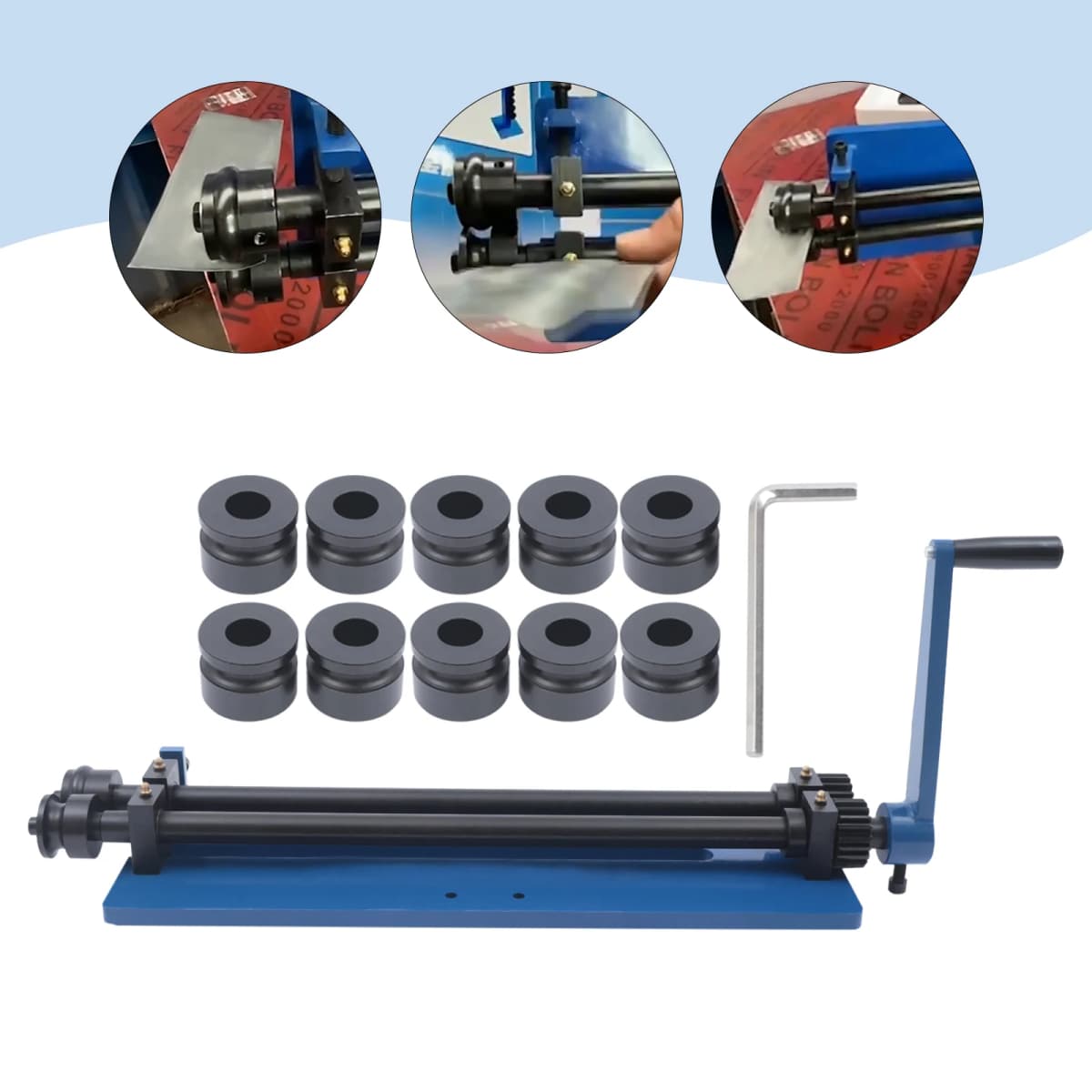 Bead Roller Rolling Tool, Safe and Convenient Sheet Metal Reinforcement, 18 inch Blank Pressing Machine