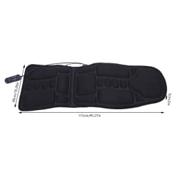 Massage Seat Cover with Heat and Vibration Function Foldable Back Massager for Chairs Massage Cushion with 8 Massage Functions