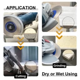 SHDIATOOL 2Pcs Dia125mm Double-sided Cutting Disc Diamond Saw Blade Grinding Wheel For Ceramic Tile Marble 5inches Cutter Plate