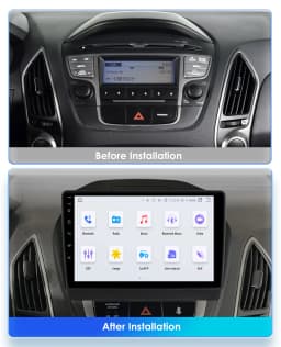 Hizpo 2 DIN Android Auto Radio For Hyundai Tucson 2 IX35 2011 - 2017 Carplay 4G Car Multimedia GPS 2DIN Autoradio Head Unit AI