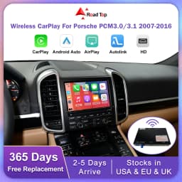 Road Top Wireless Carpaly for Porsche Boxster 718 Macan Cayman Cayenne Panamera PCM3.0 3.1 with Android Auto Rear Camera Airplay