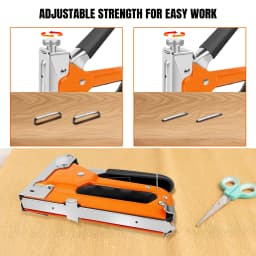 3-in-1 Upholstery Staple Gun Kit with Staples Remover Manual Adjustment ,Wood Upholstery Stapler for Carpentry Tools Home DIY