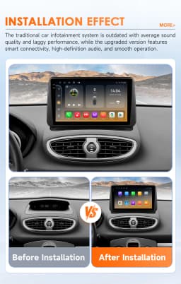 9" Hizpo 2Din Android Car Radio for Renault Clio 3 2005 - 2014 Snapdragon 6115 Headunit RDS DSP 4G Auto CarPlay GPS Navigation